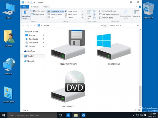 Windows 10 Insider Preview: опрятные изменения в неизданной сборке 10125