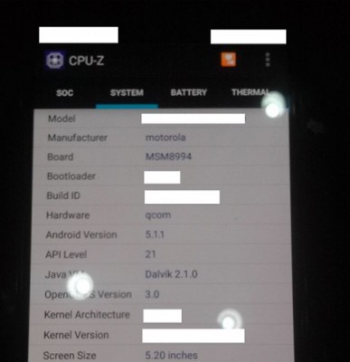 Motorola Moto X (2015) будет оборудован 4 ГБ ОЗУ
