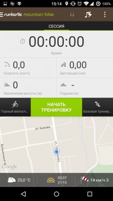 Обзор программ для велосипедистов. Часть 1: Runtastic Mountain Bike
