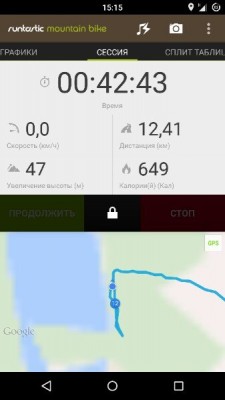 Обзор программ для велосипедистов. Часть 1: Runtastic Mountain Bike