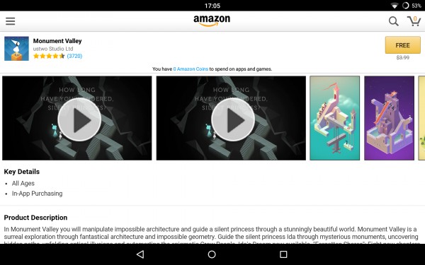 Amazon Store бесплатно раздаёт приложения общей стоимостью более чем в 50$