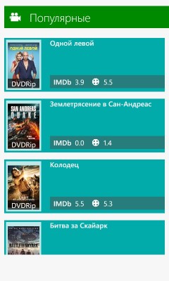 TOP киноприложений для Windows Phone
