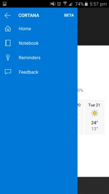 В интернет просочился файл с Cortana для Android