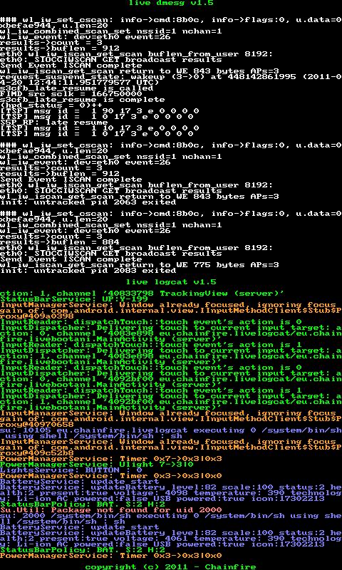 Live Dmesg 3.0. Скриншот 3