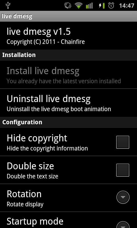 Live Dmesg 3.0. Скриншот 1