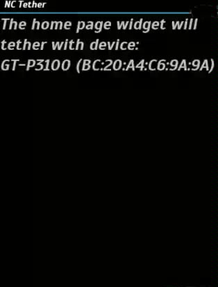 Nook color bluetooth Tether 1.1. Скриншот 3