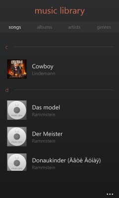 TOP музыкальных плееров для Windows Phone