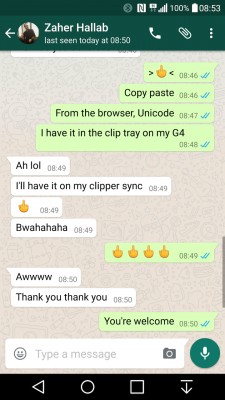 Как послать средний палец собеседнику в WhatsApp* (инструкция)