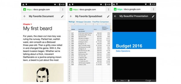 Веб-версии Google Документов, Таблиц и Презентаций получили новый интерфейс для мобильных устройств