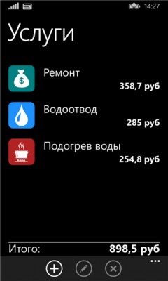 Приложения для контроля личных финансов на Windows Phone
