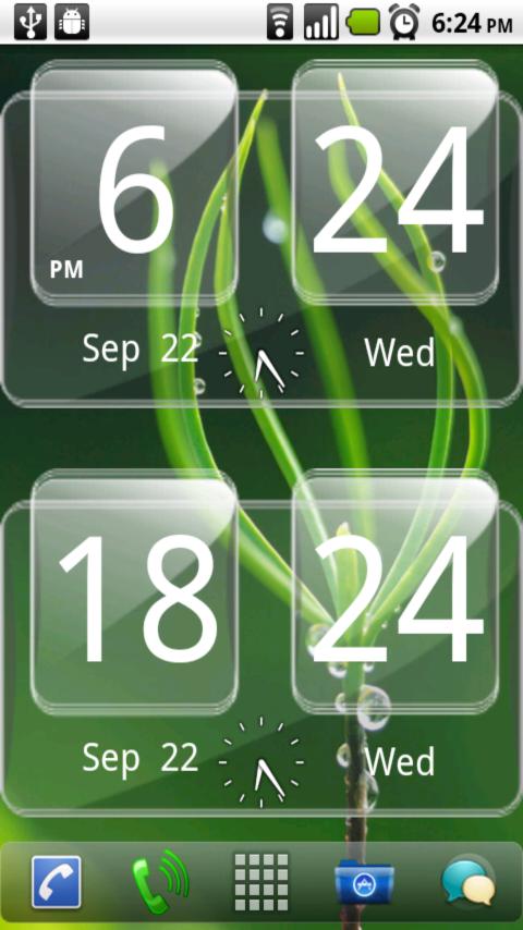Sense Analog Glass Clock 4.2.4. Скриншот 2