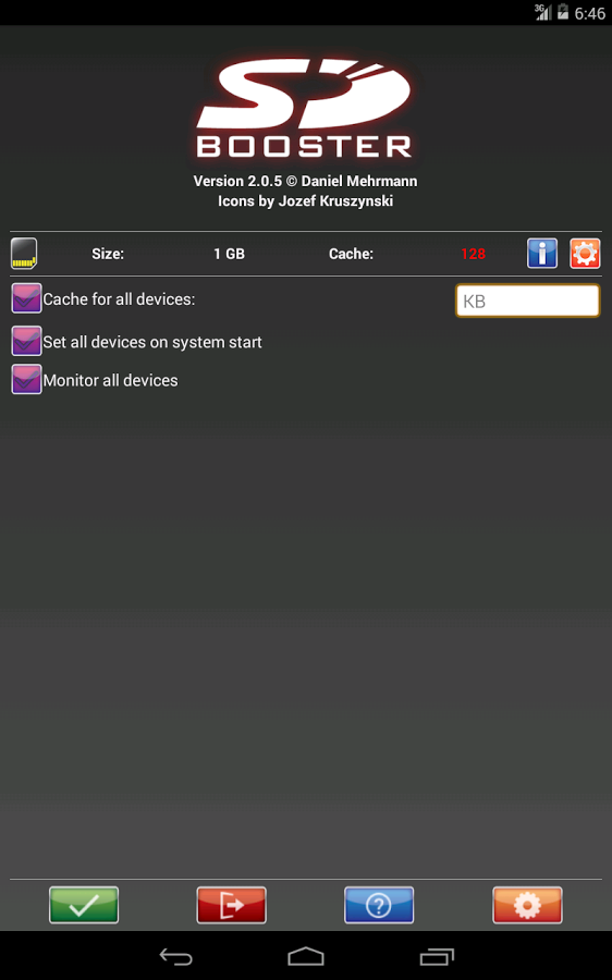SD Booster 2.0.7. Скриншот 1