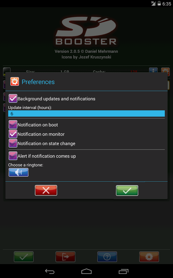 SD Booster 2.0.7. Скриншот 2