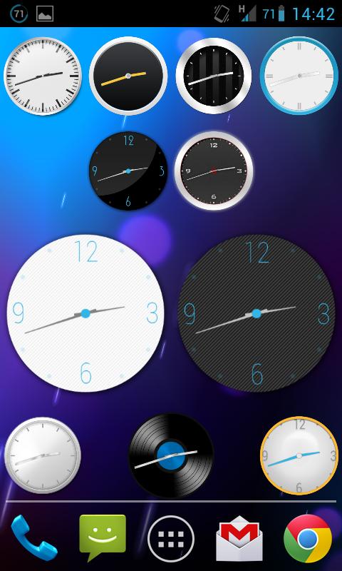 ClockQ Analog - clock widget 1.0. Скриншот 1