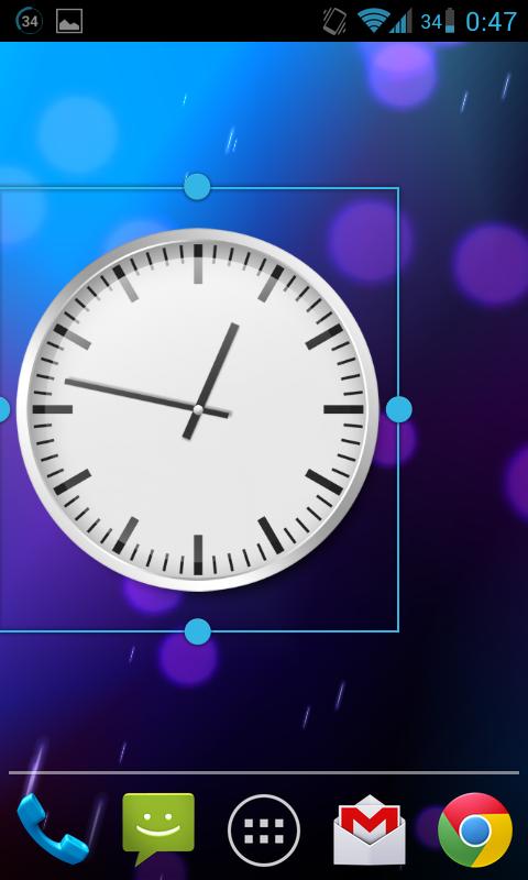 ClockQ Analog - clock widget 1.0. Скриншот 2