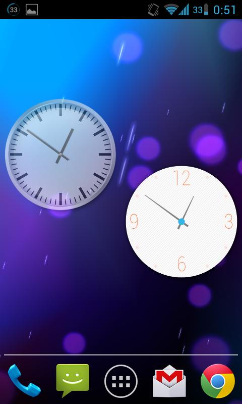 ClockQ Analog - clock widget 1.0. Скриншот 3