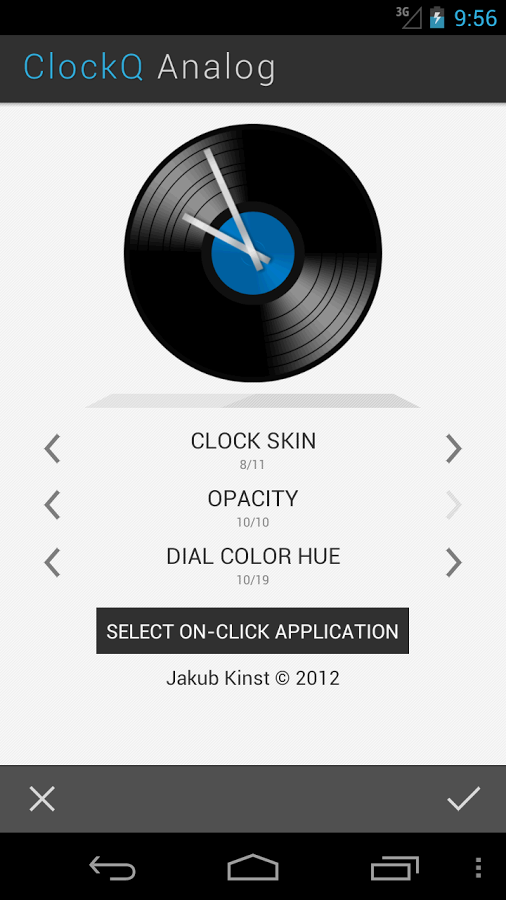 ClockQ Analog - clock widget 1.0. Скриншот 4
