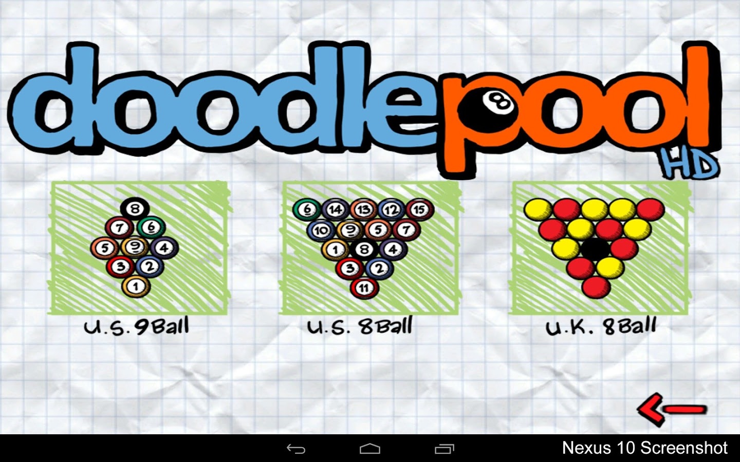 Doodle Pool HD 2.4. Скриншот 1