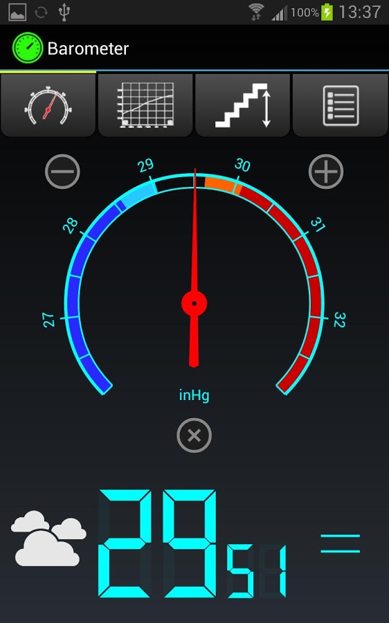 vBarometer 1.1. Скриншот 2