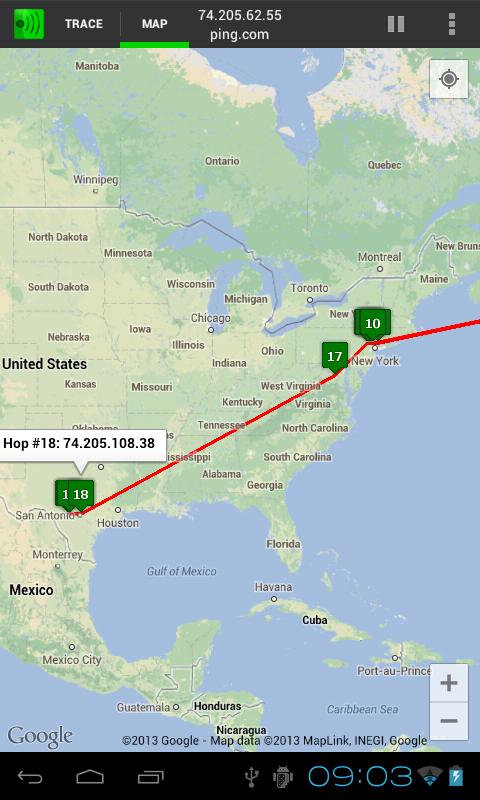 TracePing 2.0.5. Скриншот 3