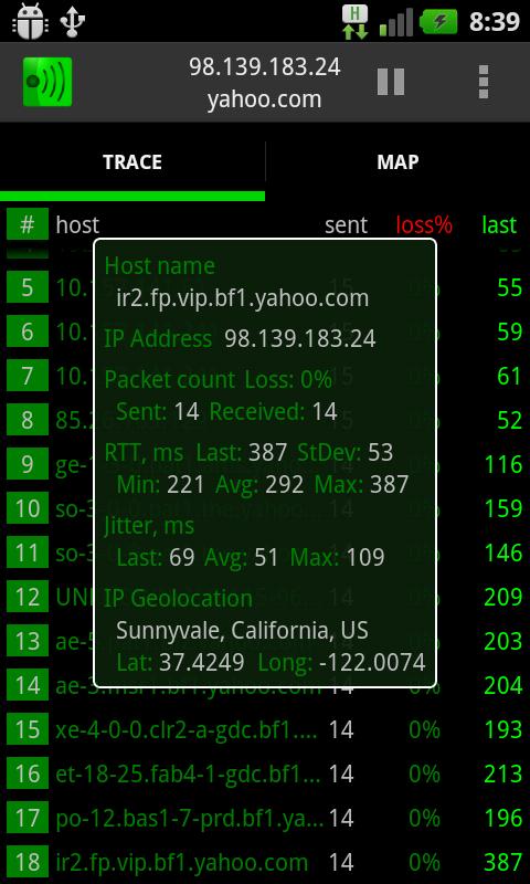 TracePing 2.0.5. Скриншот 4