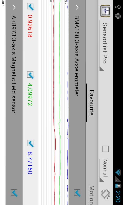 Sensor List 4.0.1. Скриншот 2