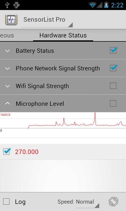 Sensor List 4.0.1. Скриншот 7