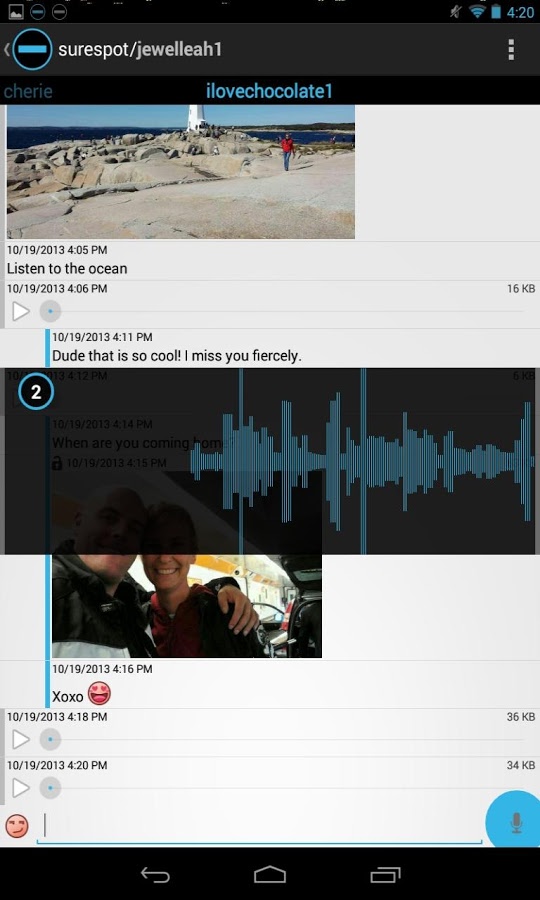 surespot encrypted messenger 81.0. Скриншот 1