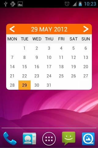 acWidgets: Your Calendar 012 build 93. Скриншот 1