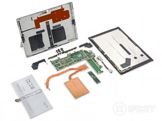 Microsoft Surface Pro 4 «получил двойку» от iFixit