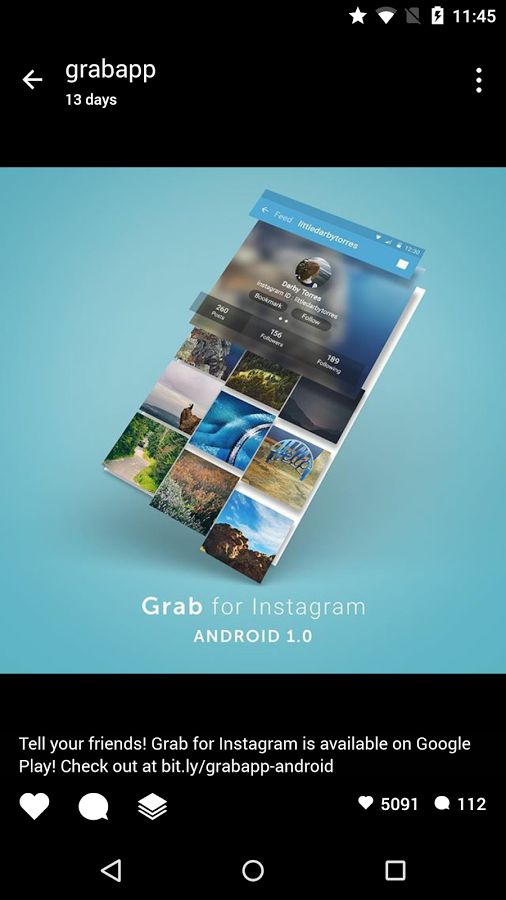 Grab for Instagram* 1.3.2. Скриншот 8