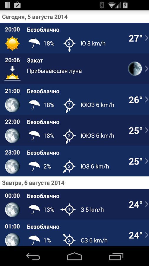 Погода XL 1.5.7.5. Скриншот 5