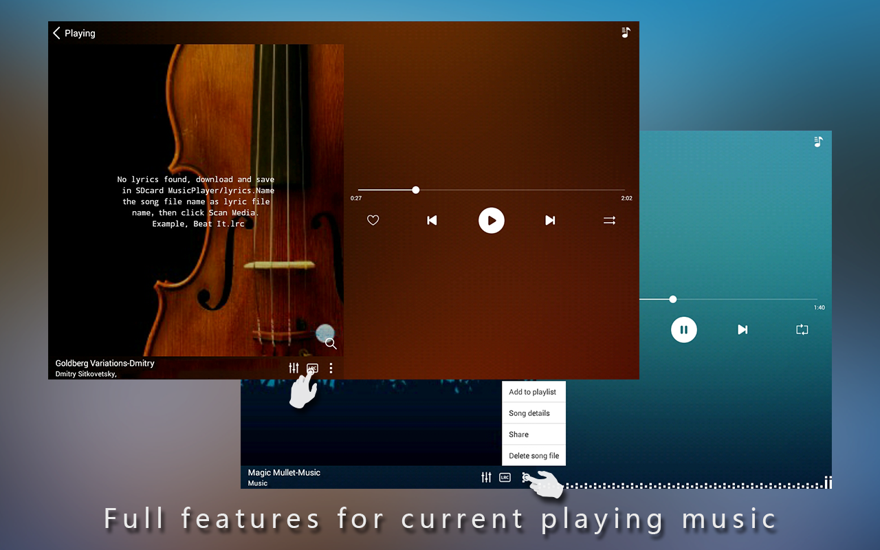 MiniAndroid – музыкальный проигрыватель 7.3.0. Скриншот 12