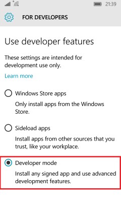Как устанавливать .APPX игры и приложения на Windows 10 Mobile без помощи ПК