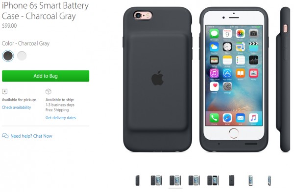 Apple выпустила фирменный чехол с батареей для iPhone 6 / 6S