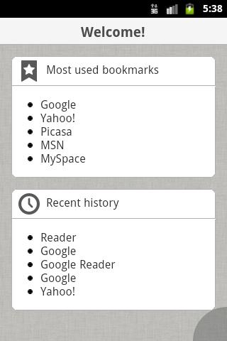 Zirco Browser 0.4.4. Скриншот 4