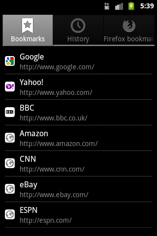 Zirco Browser 0.4.4. Скриншот 5