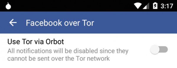 Facebook* для Android теперь можно использовать через анонимную сеть Tor