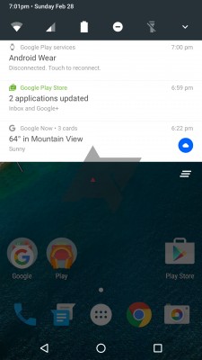 Утечка: новые уведомления и панель быстрых настроек в Android N