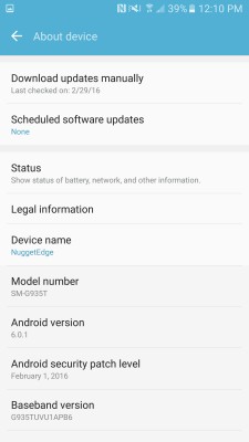 Как выглядит TouchWiz на новых Samsung Galaxy S7