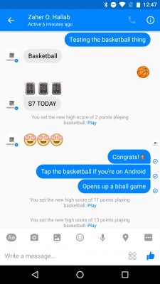 Как поиграть в баскетбол внутри Facebook* Messenger