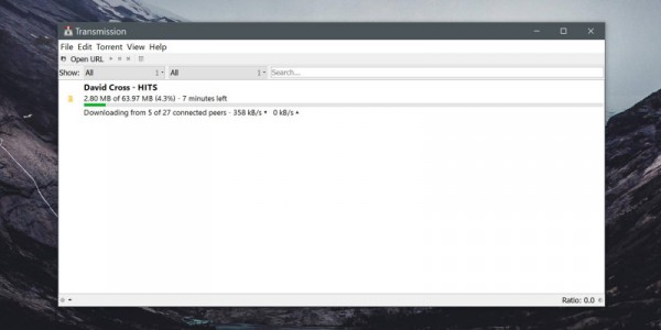 Популярный торрент-клиент Transmission теперь доступен на Windows