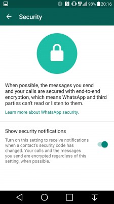 В WhatsApp* заработало полное шифрование сообщений