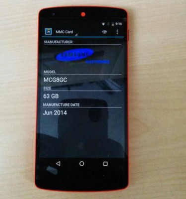 Энтузиаст вручную увеличил память в Nexus 5