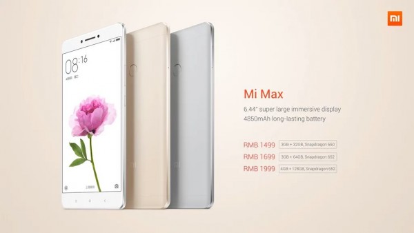 Xiaomi Mi Max представлен официально