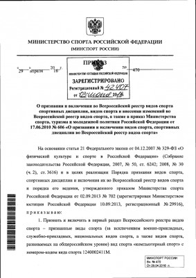 Киберспорт признали официальным видом спорта в России