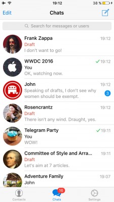 В Telegram появились черновики и другие нововведения