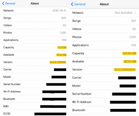 iOS 10 возродит iPhone с 16 ГБ