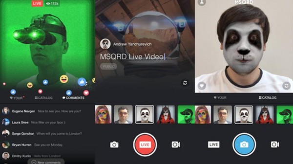 Сервис трансляций Facebook* Live получит функцию изменения лица из приложения MSQRD