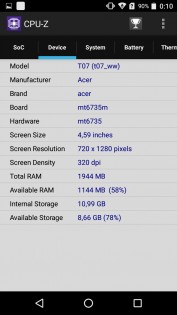 Обзор Acer Liquid Zest 4G